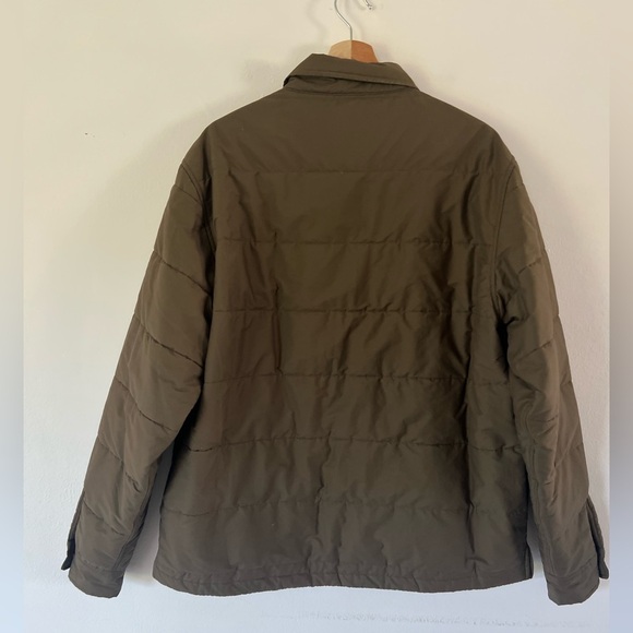 OOBE Brand 161 King St. Men's Green Quilted Snap Button Front Overshirt Shacket - Picture 10 of 10